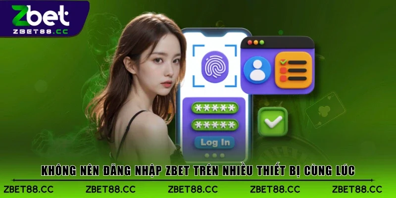 Không nên đăng nhập Zbet trên nhiều thiết bị cùng lúc