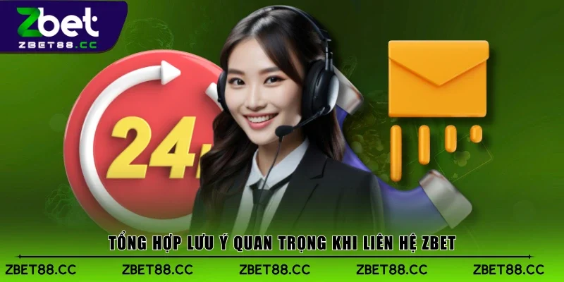 Tổng hợp lưu ý quan trọng khi liên hệ Zbet